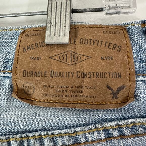 American Eagle Core Flex Jeans‎ Mens 28x30 Light Wash Stretch Comfort Denim Blue - Picture 6 of 8